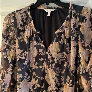 Chic Floral Chiffon Blouse